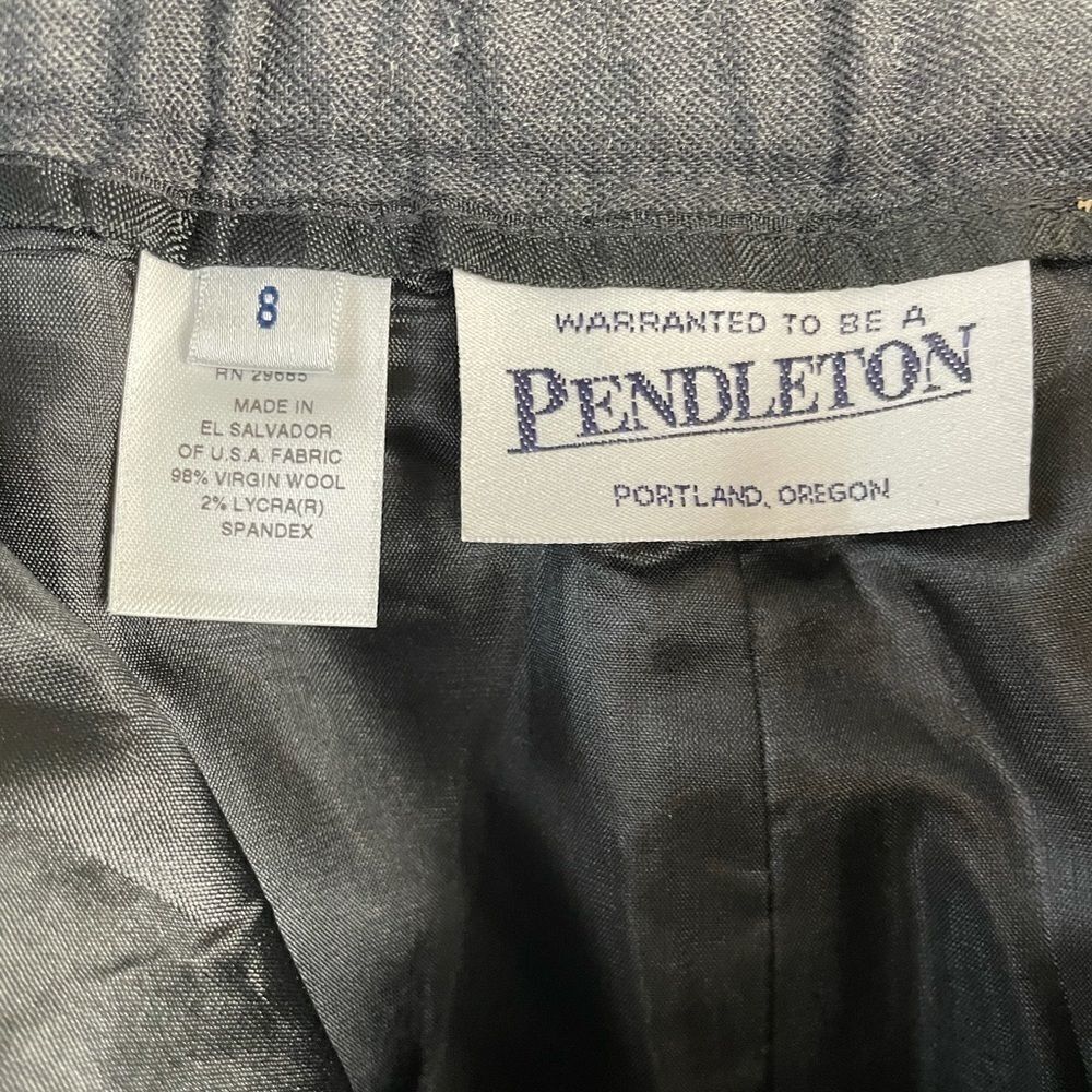 NWT Pendleton Gray Wool Stretch Slacks Size 8 NWT - image 4